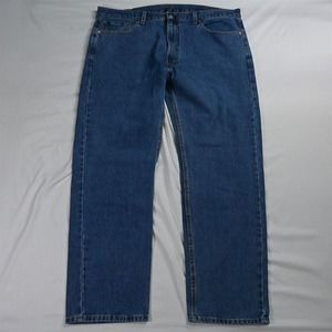 Levis 38 x 32 505 2765 Straight Fit Medium Washed Denim Jeans‎